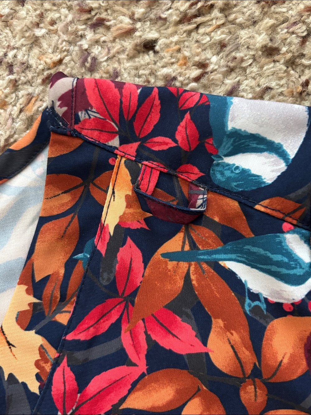Butter-Soft Stretch Fall Printed Scrub Top- Set Of Three Tops - Picture 7 of 16